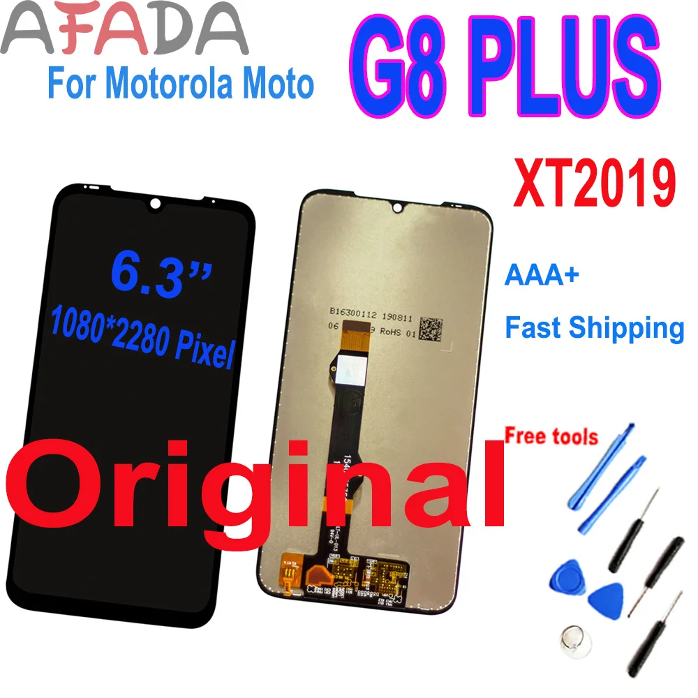 Original 6.3&quot LCD For Motorola Moto G8 Plus G8Plus XT2019 XT2019-2 Display Touch Screen Digitizer Assembly Replacement