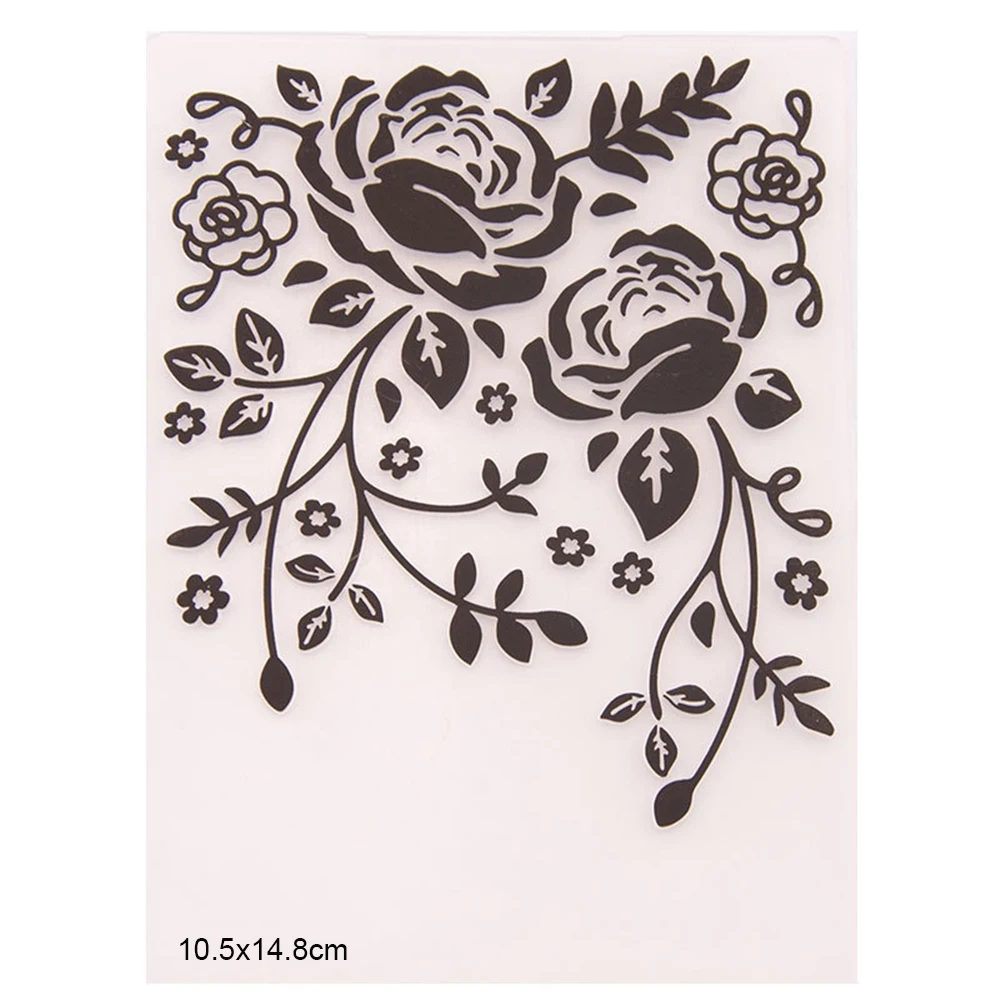 Розовые прозрачные штампы пластиковые папки для тиснения Новые поступления