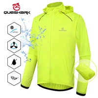 queshark men ultralight windproof waterproof cycling jacket mtb bicycle long sleeve windbreaker road bike coat jersey foldable