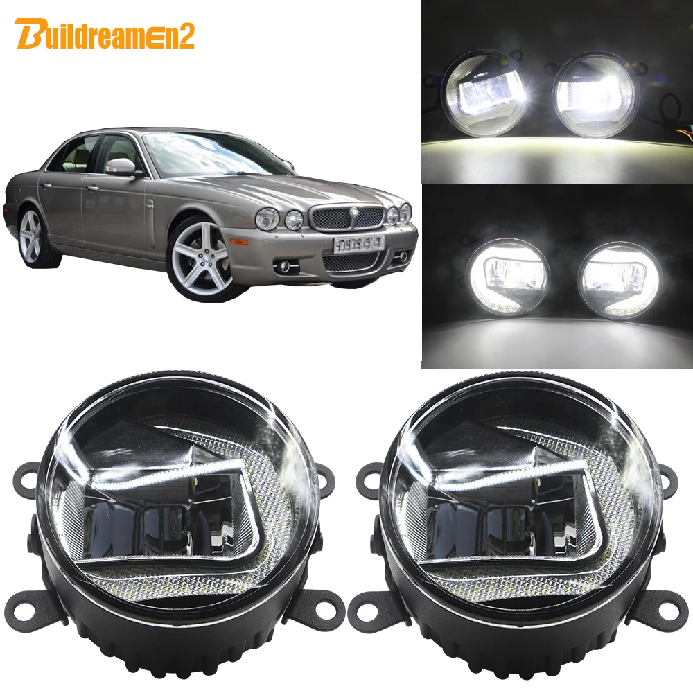 Buildreamen2 автомобиля 90 мм круглый светодиодный проектор туман светильник + дневные