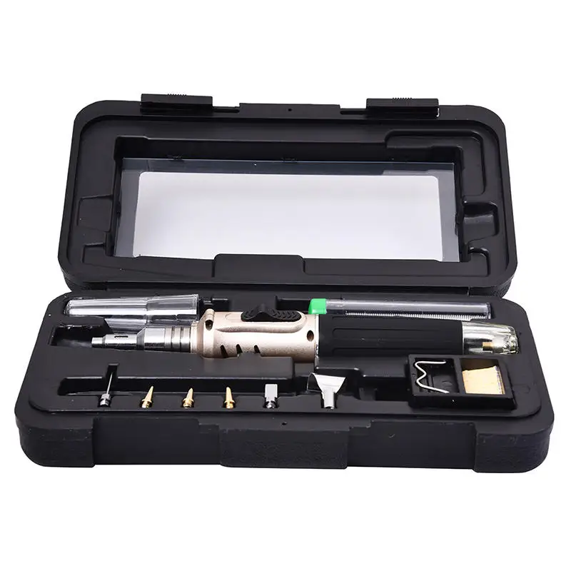 HS-1115K Professional Butane Gas Soldering Iron Kit Welding Torch | Инструменты