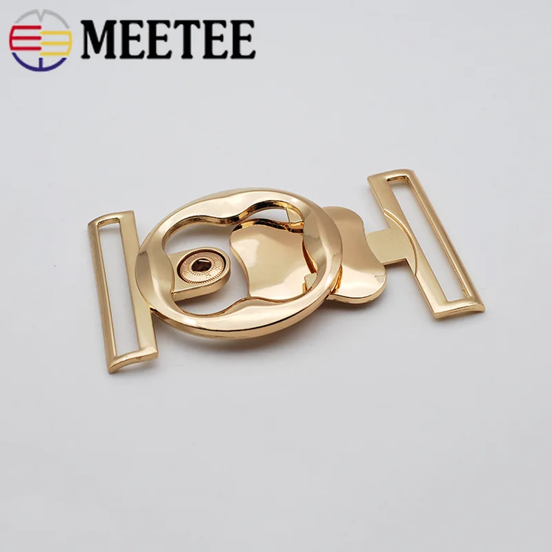Meetee 2/5 шт. 50 мм Модные металлические кнопки для ремня пальто одежда декоративные