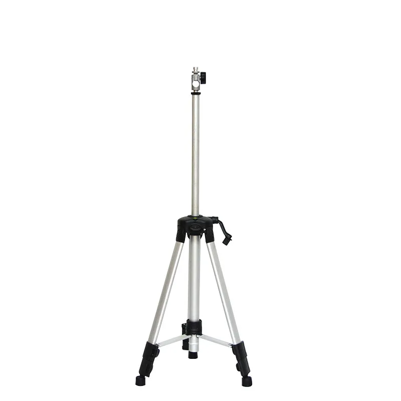 1 5m adjustable laser level tripod 58 thread rotary adapter stand thick aluminum holder with slash self leveling line function free global shipping