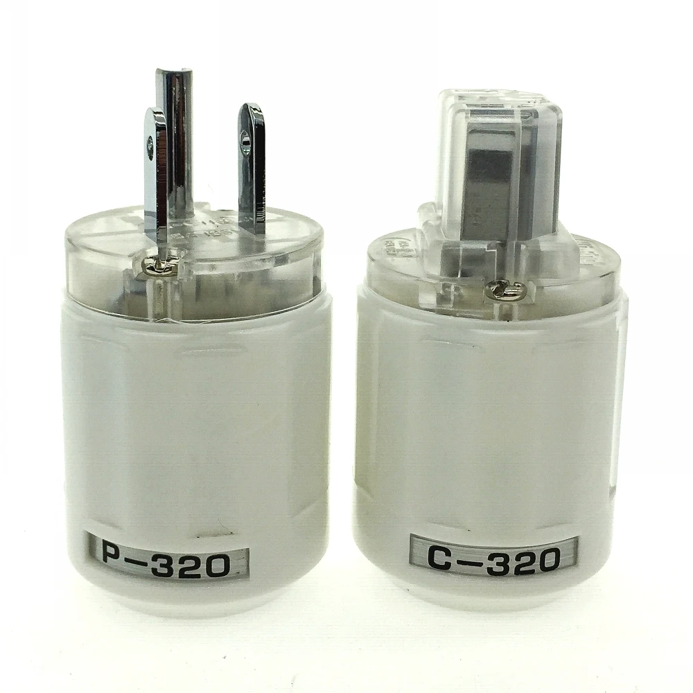 Oyaide P 320/C 320 родиевое покрытие Медь США AC разъем Ver IEC белый прозрачный DIY