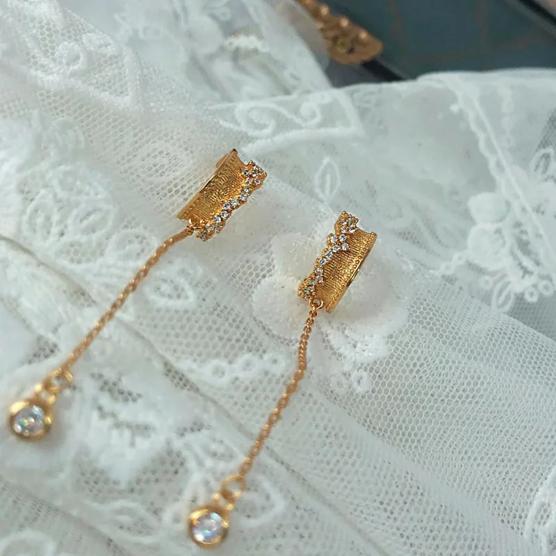 Женские винтажные серьги капли в виде звезд из стерлингового серебра 925 пробы