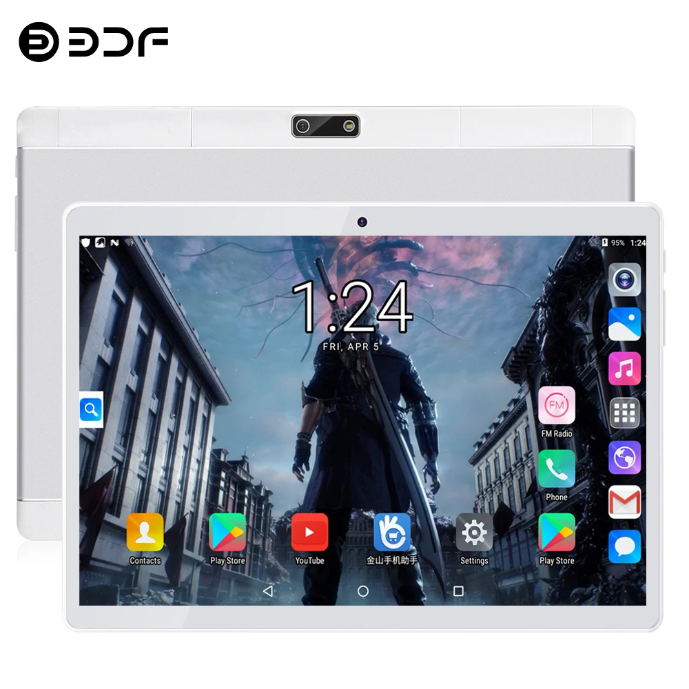 BDF планшетный ПК 10 дюймов десять Core Android 9,0 Планшеты ПК 8 ГБ/128, поддержка Bluetooth, WiFi, две SIM карты, 4G телефон, планшет на OC Android портативных ПК планшет 10