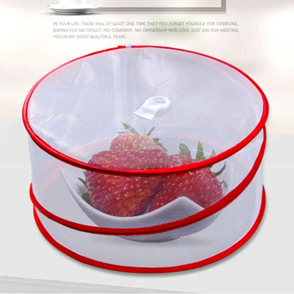 

3 Pcs Food Lid Cover Fine Mesh Screen Home Use Folding Foods Lid Cover Multifunctional Kitchen Food Cover Anti-flies