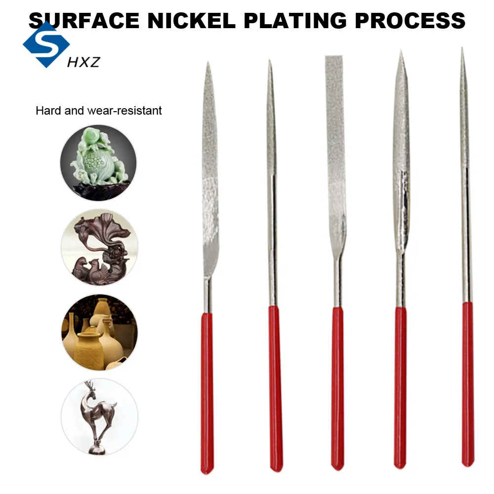 

5/10pcs Diamond Mini Needle File Set Handy Tools Ceramic Crafts DIY Wood Rasp File Needle Jewelry Polishing Carving Diamond File
