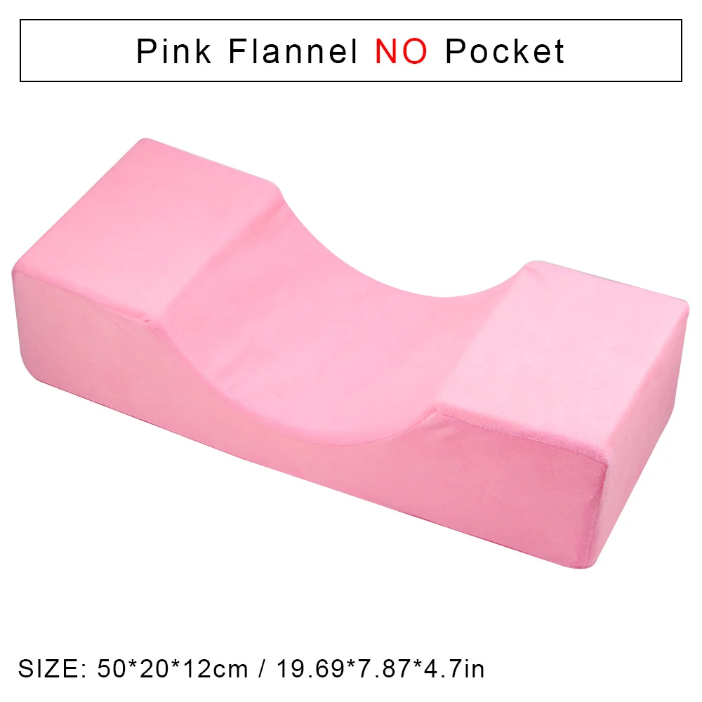 Pink No Pocket Удлиненная подушка для ресниц и Комплект полок для ресницы для наращивания пены памяти ресниц подушка для макияжа Инструменты Накладные ресницы салон шеи - Цвет: Pink No Pocket