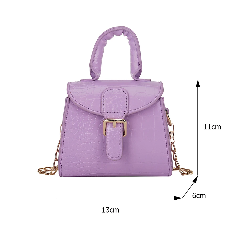 

Fashion Women PU Leather Alligator Pattern Chain Crossbody Shoulder Messenger Tote Bag Ladies Vintage Flap Small Purse