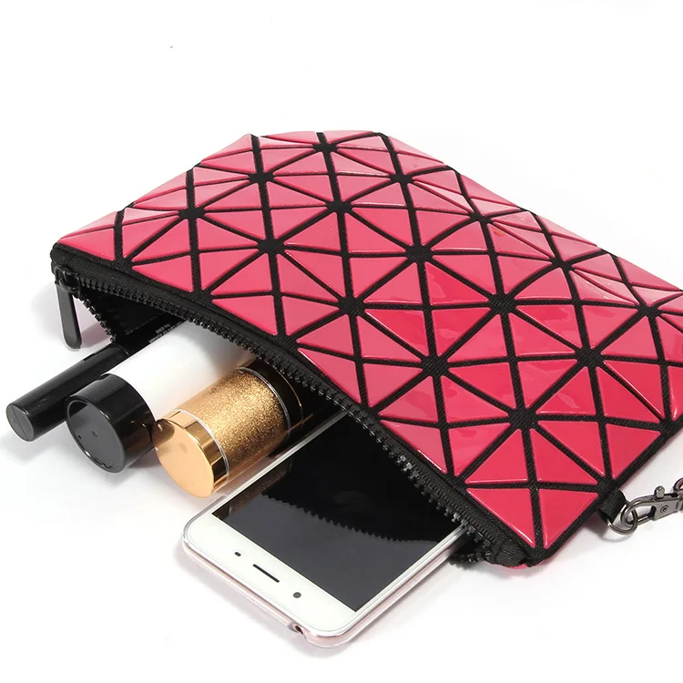

Woman Mini Cosmetic Bag Colorful Geometry Women Travel Make Up Bag Multi-Function Storage Bags Makeup Bags