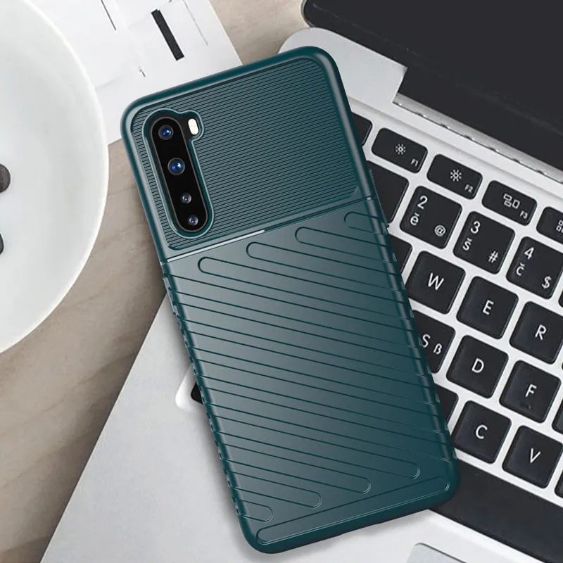 Чехол из прочного силикона для OnePlus Nord с защитой от ударов и полным покрытием тела Ultra Thick Full body Protective Cover One Plus AC2001 on.