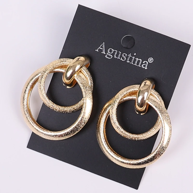

Earrings for women eashion african pendants retro personality gold cubic zirconia fun korean punk Indian statement cute jewelry
