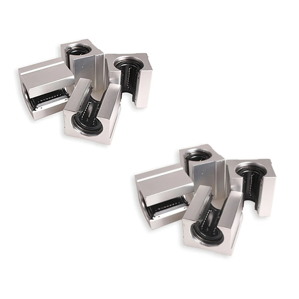 

4х алюминиевый линейный скользящий блок, роутер с твердым блоком C серебристый (SBR20UU,20 мм)