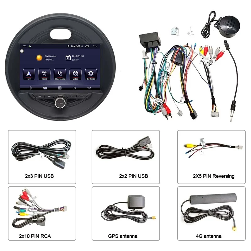 

ouchuangbo car radio 7862 9 inch mini one Cooper F55 f56 f57 F60 2014-2018 multimedia audio video player all-in-one Android 10