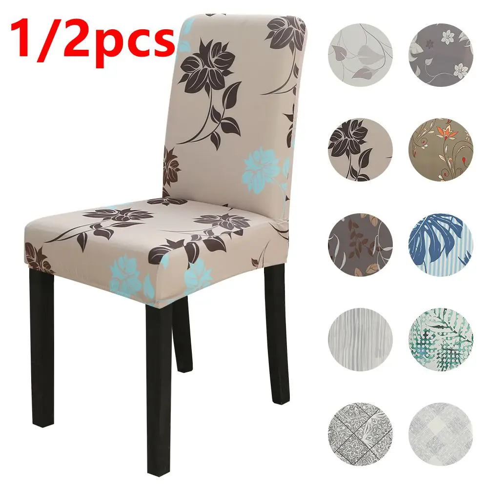 1/2 шт. Печатные эластичный спандекс покрывало для стула из сиденья Банкет
