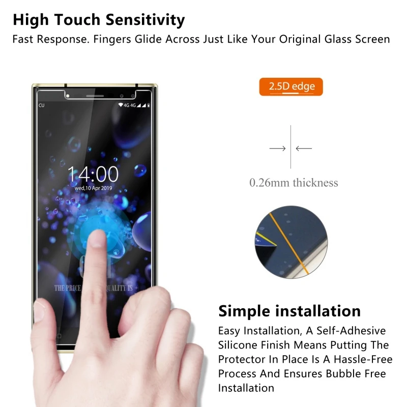 Закаленное стекло для OUKITEL K3 PRO Защитное экрана закаленное премиум-класса