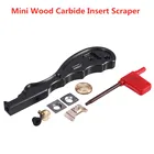 2 в 1 Мини алюминиевого сплава маленькое стеклянное защитное покрытие для выскабливание клей лезвие скребка одноразовая лопатка клеевой инструмент деревообрабатывающие инструменты для снятия заусенцев