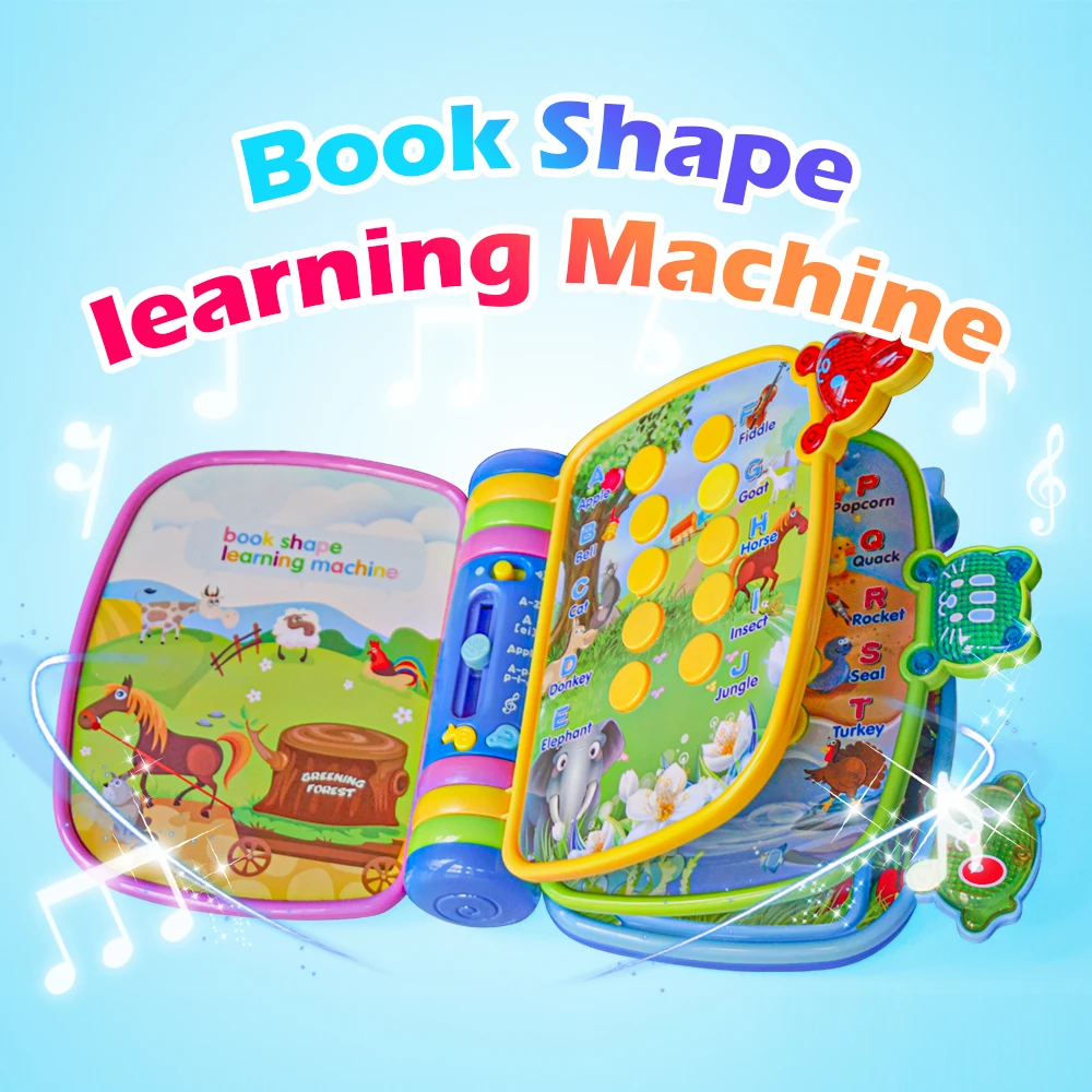 

Baby Electronic Book Page Learning Reading Machine with Light Music ABC Children's Early Educational Montessori Book Toy kids