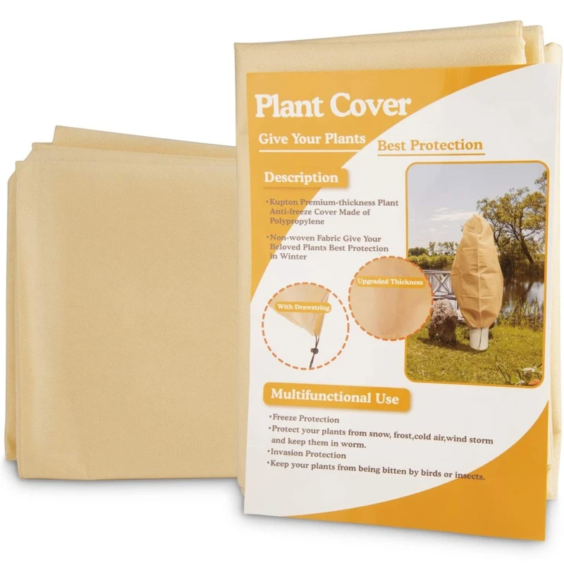 Чехол для растений размером 47 24 × 70 87 дюйма защиты от замерзания зимняя теплая