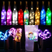 led wine bottle lamps 2m 20leds cork shape copper wire christmas string lights cafe restaurant exquisite ornaments