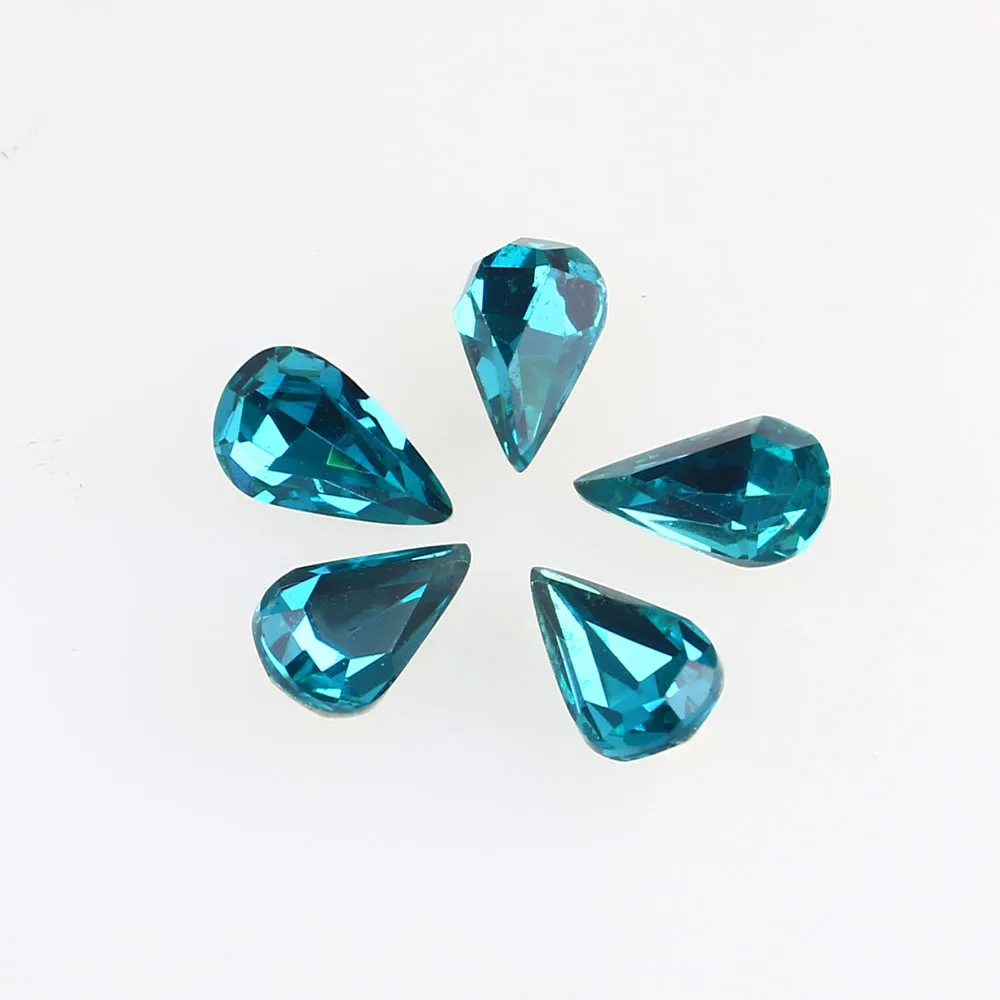 Кристаллические стеклянные каплевидные Стразы K9 блестящие стразы для ногтевого