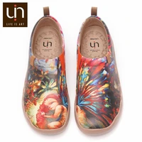 uin dreaming butterfly fairy art painted loafers for women microfiber leather travel shoes soft walking sneakers lightweight