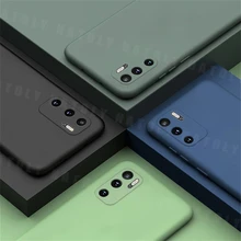 For Xiaomi Poco M3 Pro Case For Xiaomi Poco M3 Pro Cover Shockproof Original Liquid Silicone Protetcive Bumper For Poco M3 Pro