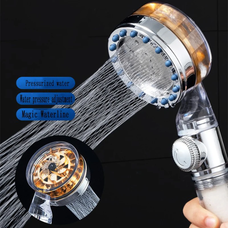 

High Pressure Shower Head Water Saving Spray 360 Rotate Rainfall Shower Head Bathroom Durable Handheld Pressurized Shower Head