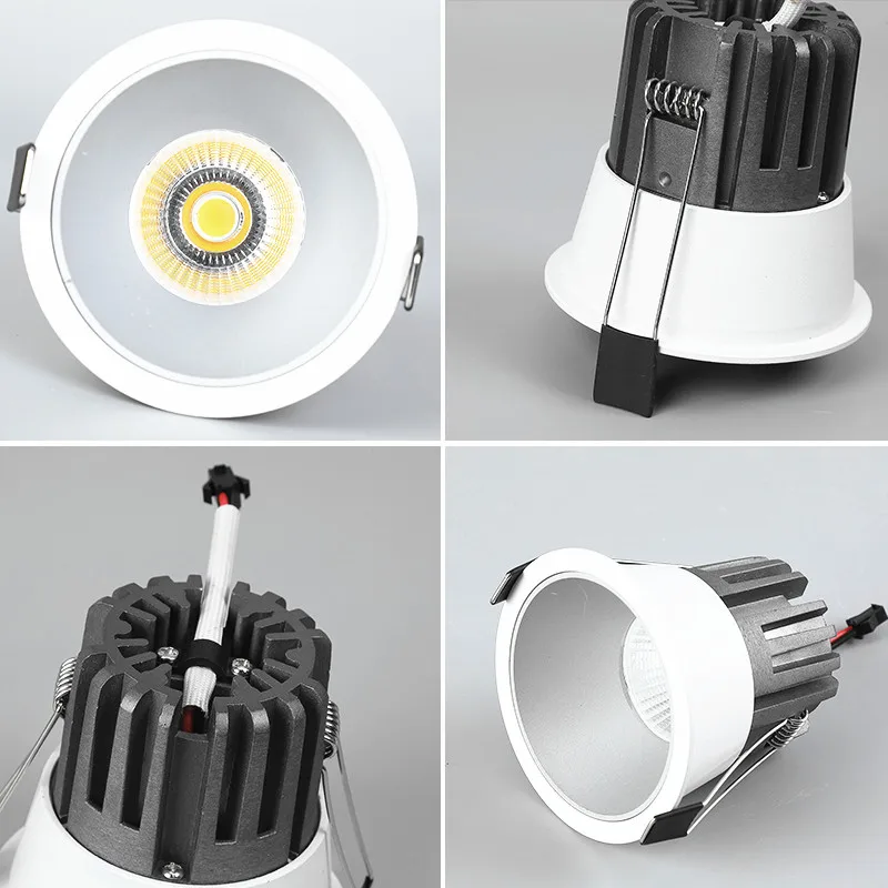С регулируемой яркостью круговой с антибликовым покрытием COB светодиодный