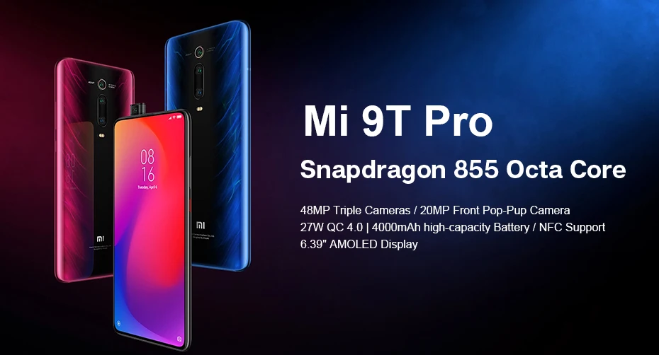 Глобальная версия Xiaomi mi 9T Pro 6 ГБ 128 ГБ(Red mi K20 Pro) восьмиядерный смартфон Snapdragon 855 6,3" AMOLED с камерой 48 МП 4000 мАч