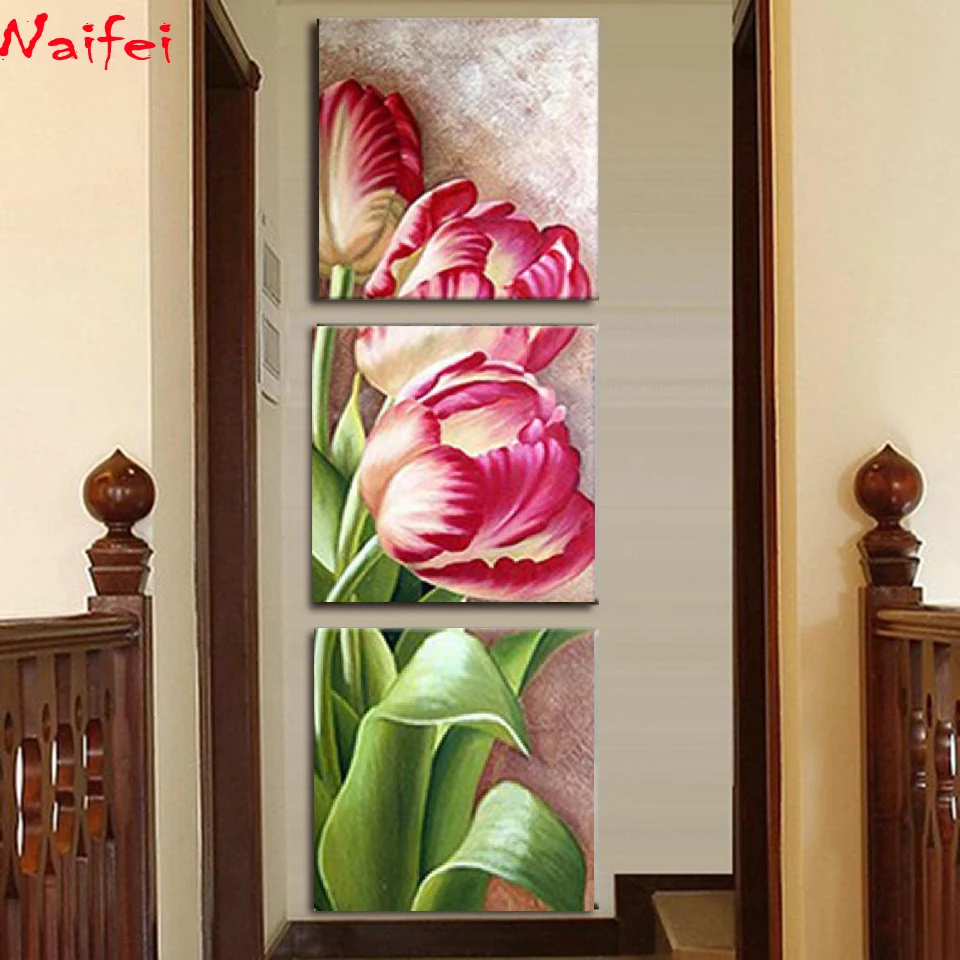 3 шт./компл. цветок розы лилии 5d полная дрель Алмазная вышивка diy Вышивка крестом