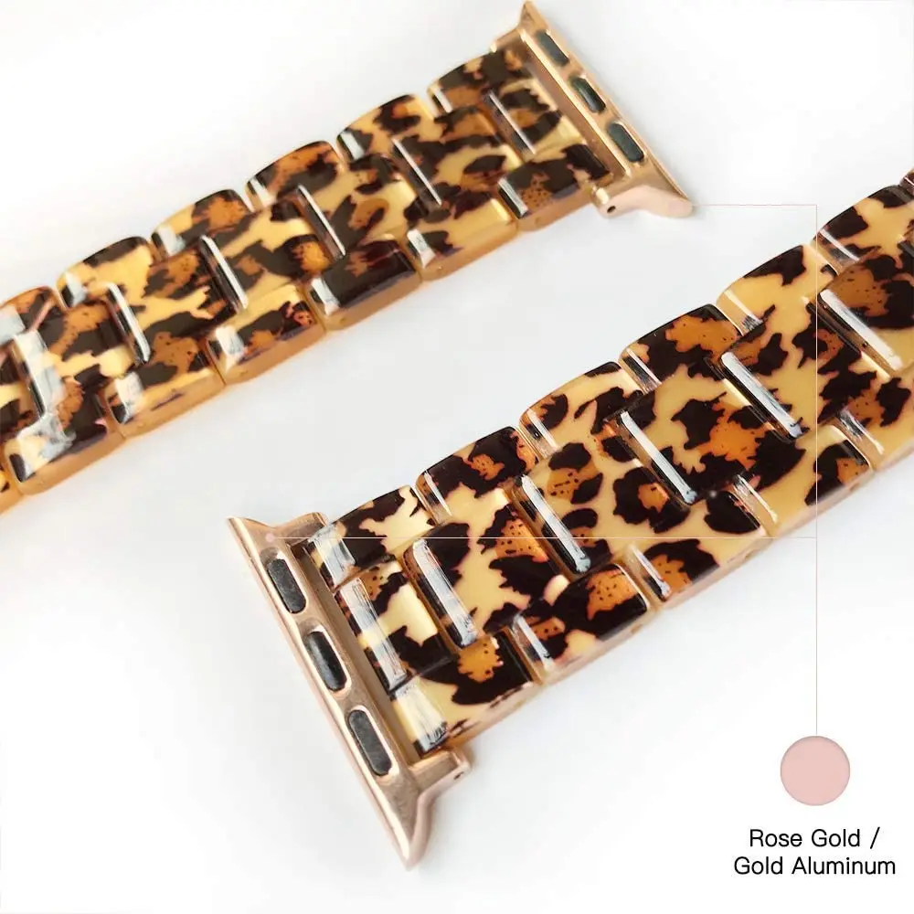 Apple Watch Band 38mm 40mm 41mm 42mm 44mm 45mm,Light Resin Bracelet Strap for Apple IWatch Series 7 6 5 4 3 2 1 SE