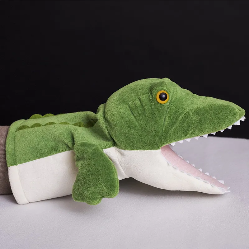 

Animal Plush crocodile Alligator Hand Puppet Puppets Kids Cute Soft Toy Story Pretend Playing Dolls Gift For Children, 28CM Baby