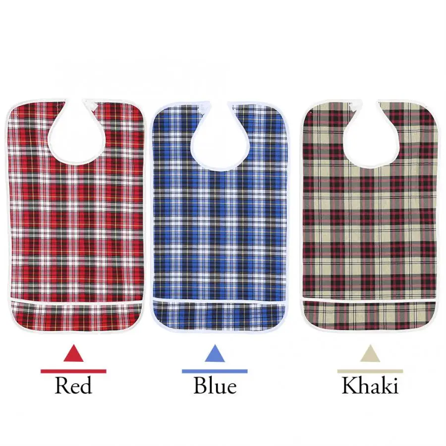 Терапевтический водонепроницаемый нагрудник для взрослых 3 цвета моющийся еды