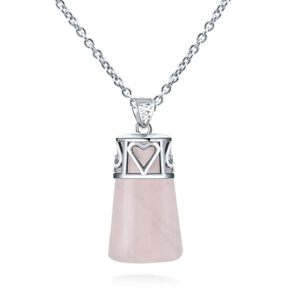 Ожерелье с подвеской из натурального хрустального камня исцеляющая чакра