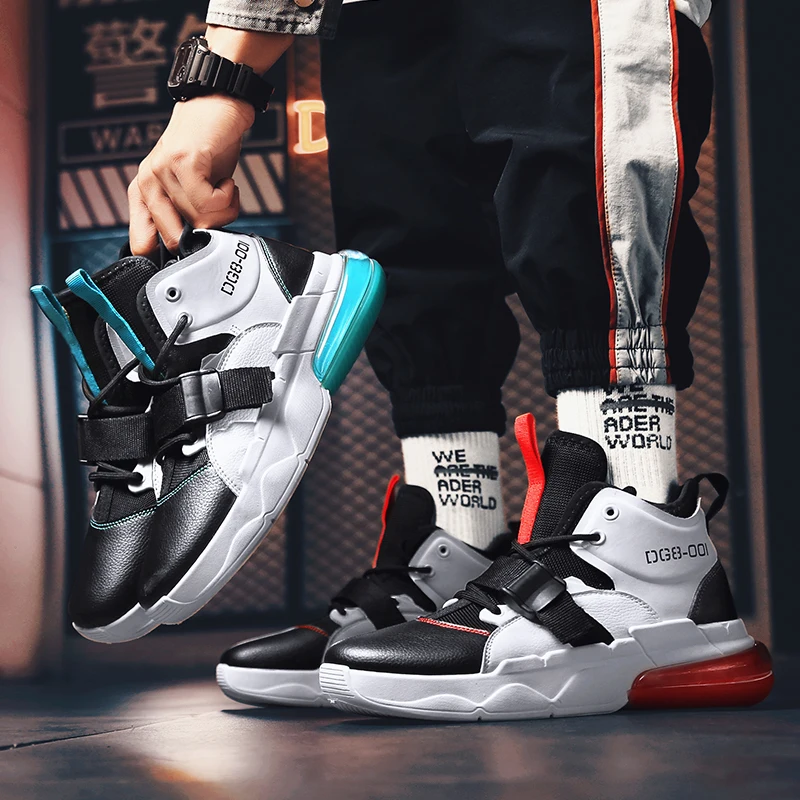 New Arrival Men's Running Shoes Thick Sole PU Classic Sneakers Male Trending Urban Sports Street Jogging Outdoor Walking | Спорт и