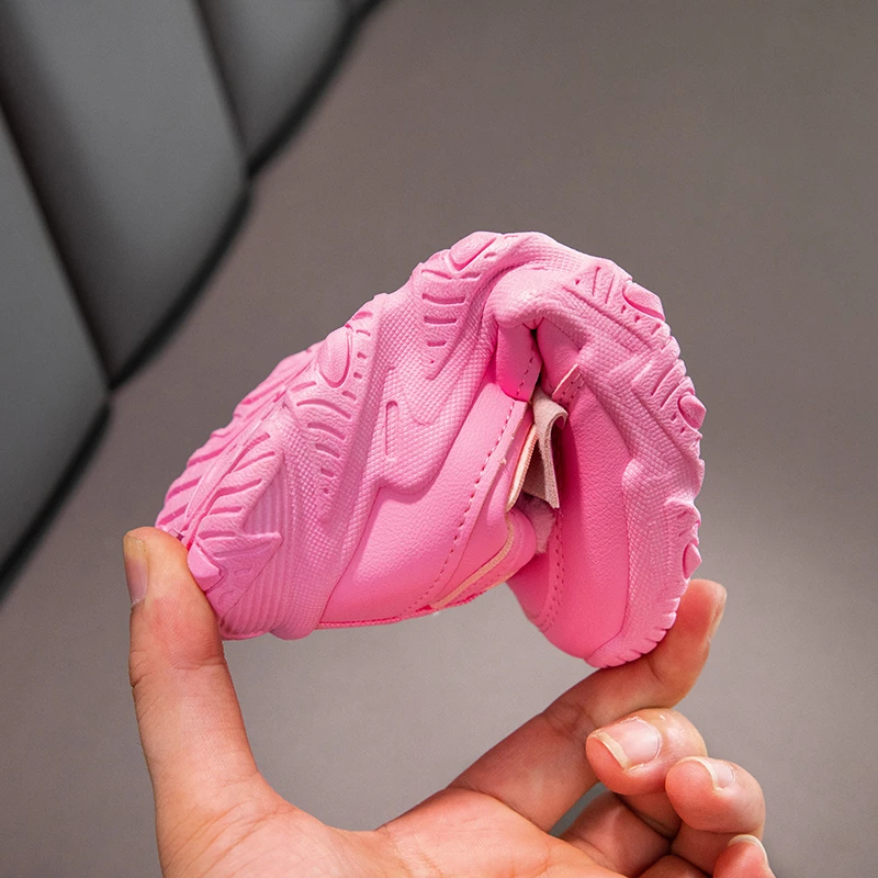 Новинка Детские снежные кроссовки зимняя популярная плюшевая обувь для девочек