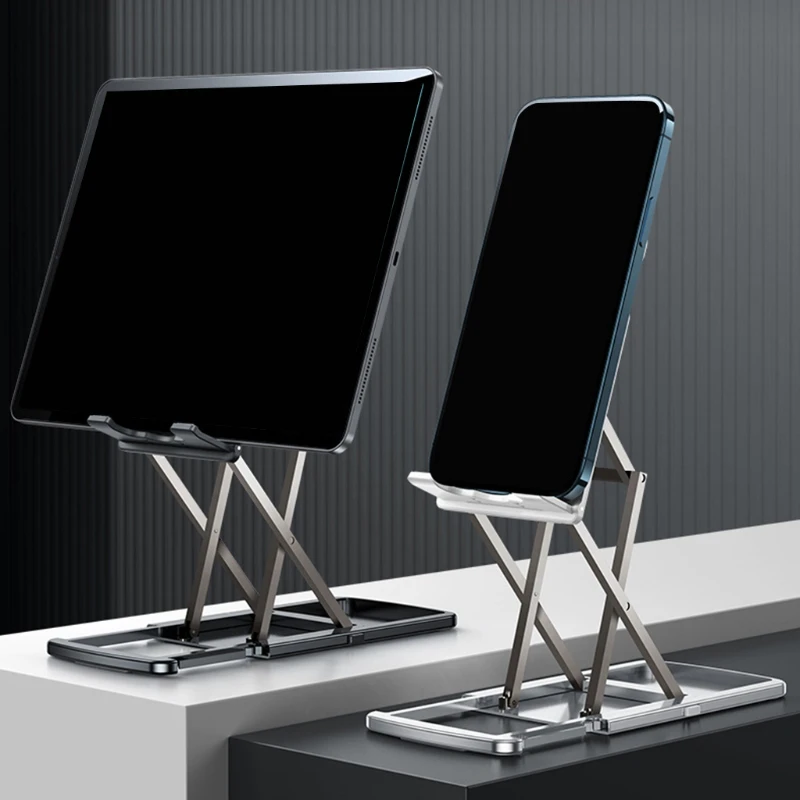 

Многофункциональная портативная подставка для телефона, регулируемый держатель для телефона, подставка из алюминиевого сплава, настольна...