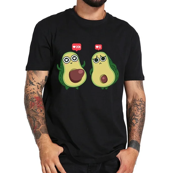 

envy avocado Summer T-shirt Fashion Men's T-shirts Hip Hop Streetwear Clothing Top