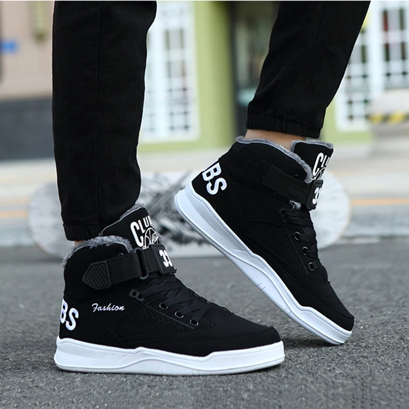 Модные мужские зимние ботинки UPUPER удобные плюшевые теплые кроссовки для мужчин