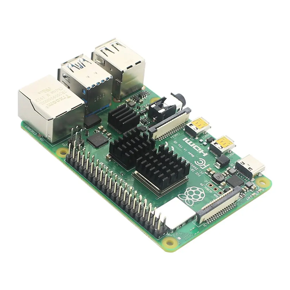 For Raspberry Pi 4 Model B Heat Sink 3pcs Aluminum Heatsink Radiator Cooling Kit Cooler | Электроника