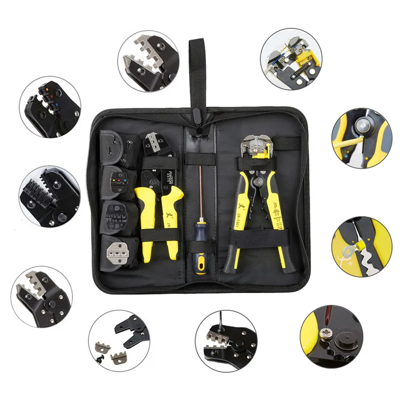PARON Wire Crimpers Ferrule Clamp Tools Kit Stripping Cable Cutter Stripper Engineering Ratcheting Terminal Crimping Pliers | Инструменты