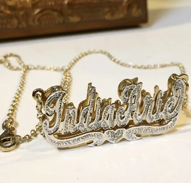 

Personalized Heart Letter Necklaces For Women Men Crystal Double Plated Name Necklace Custom Carving Choker Necklace Party BFF