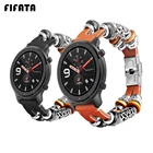 Кожаный ремешок FIFATA 20 мм для Xiaomi Huami Amazfit GTR, 42 мм, ремешок для умных часов GTS Bip S, браслет в стиле ретро
