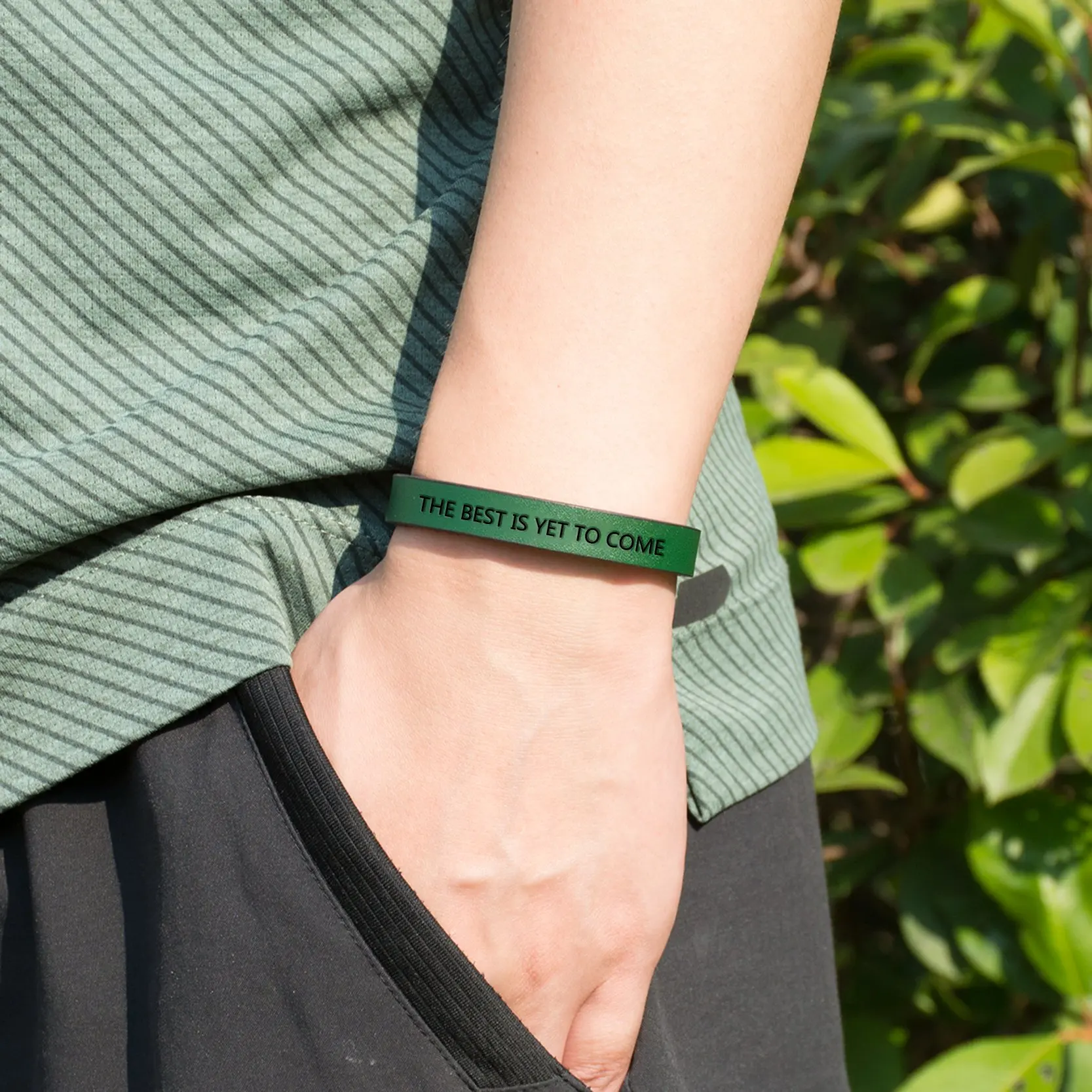 Самое лучшее еще впереди кожаный браслет для Для мужчин Женщин Изготовленный На