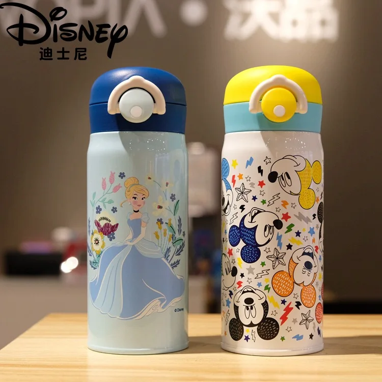 Disney  kids Cartoon Princess Mickey Thermos cup  cute babies baby mickey minnie  cups