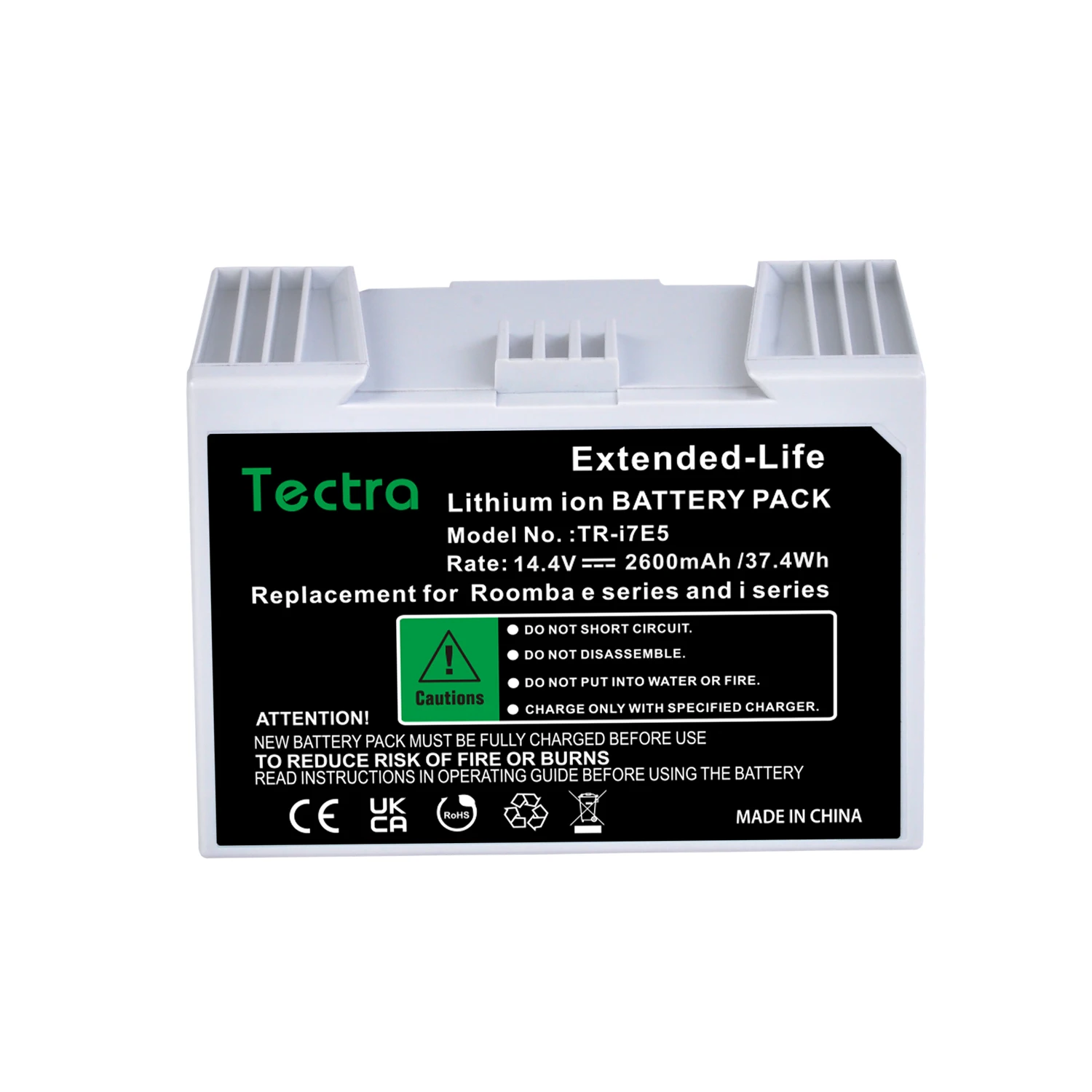 

Tectra 2600mAh Vacuum Cleaner Battery for iRobot Roomba Compatible with Roomba e series e5 e6 and i series iRobot i7 Battery