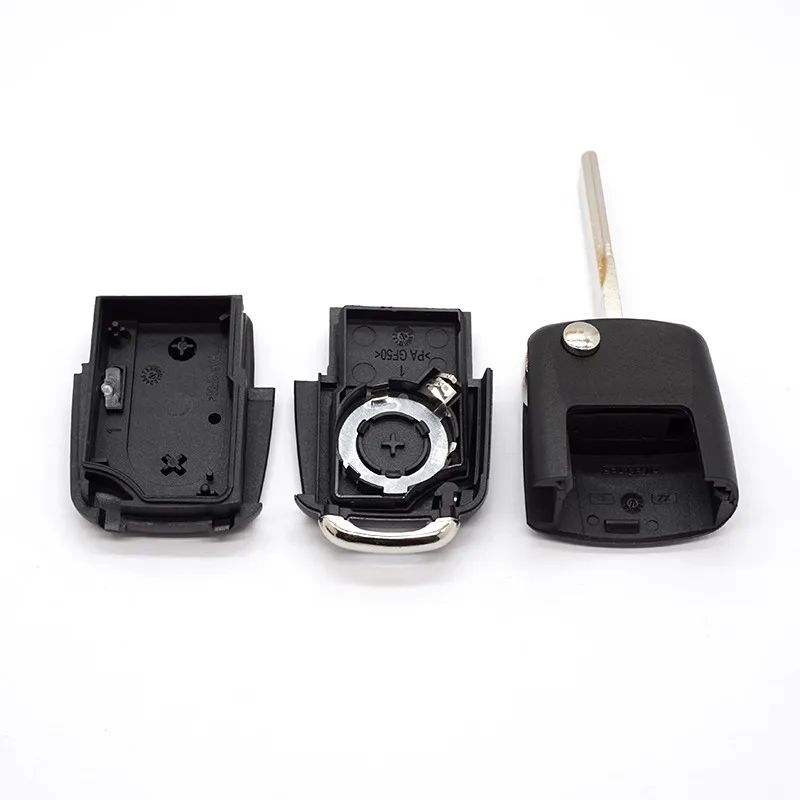 Xinyuexin Складной Дистанционный чехол для ключей FOB VW Polo Passat B5 B6 Tiguan Golf 4 5 Seat Skoda HU66 Blade 2