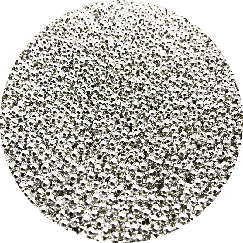 500/200/50pcs 2/4/6mm Gold/Bronze Tone Metal Beads Smooth Ball Spacer Beads For Jewelry Making DIY Bracelet Necklace Accessories